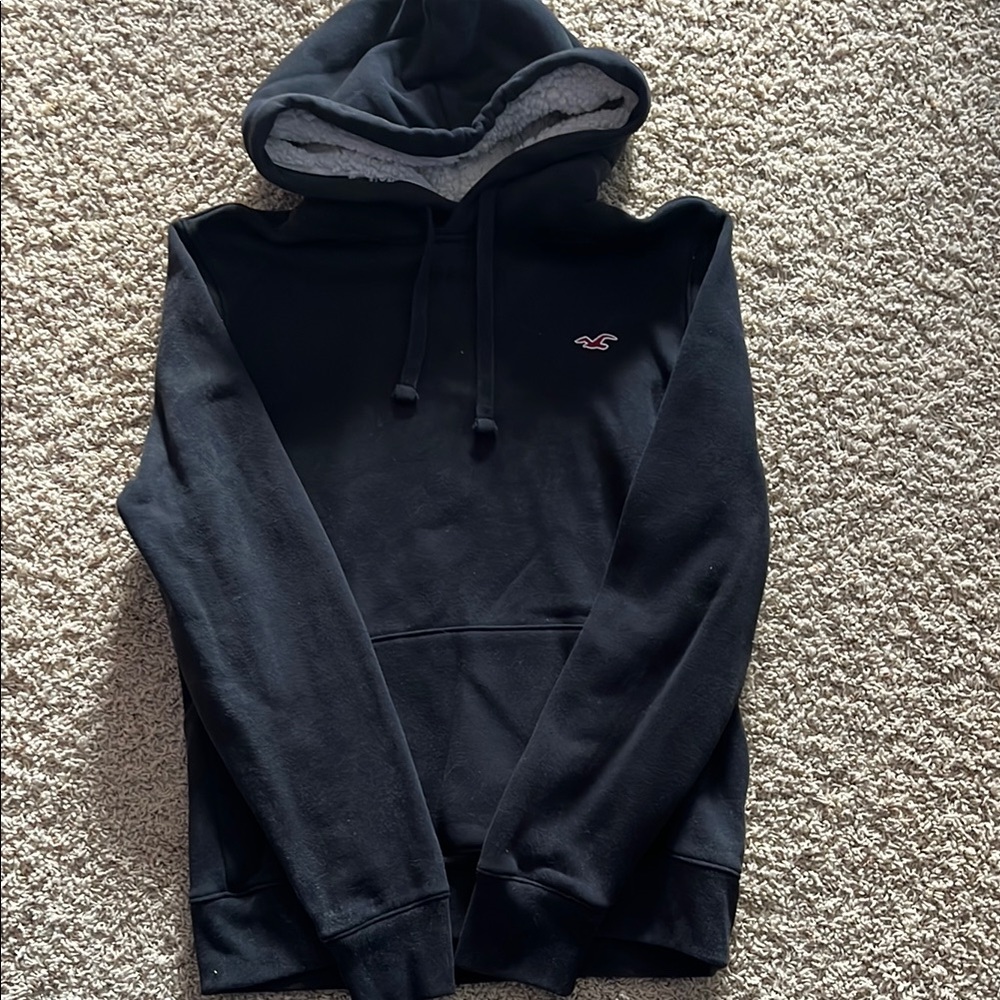 Hollister Men's Black Hoodie
